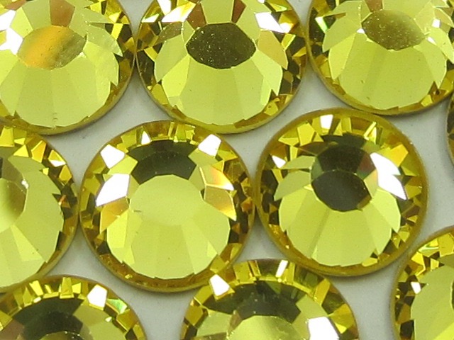 1 Gross 10ss LIGHT TOPAZ HOTFIX European Rhinestones